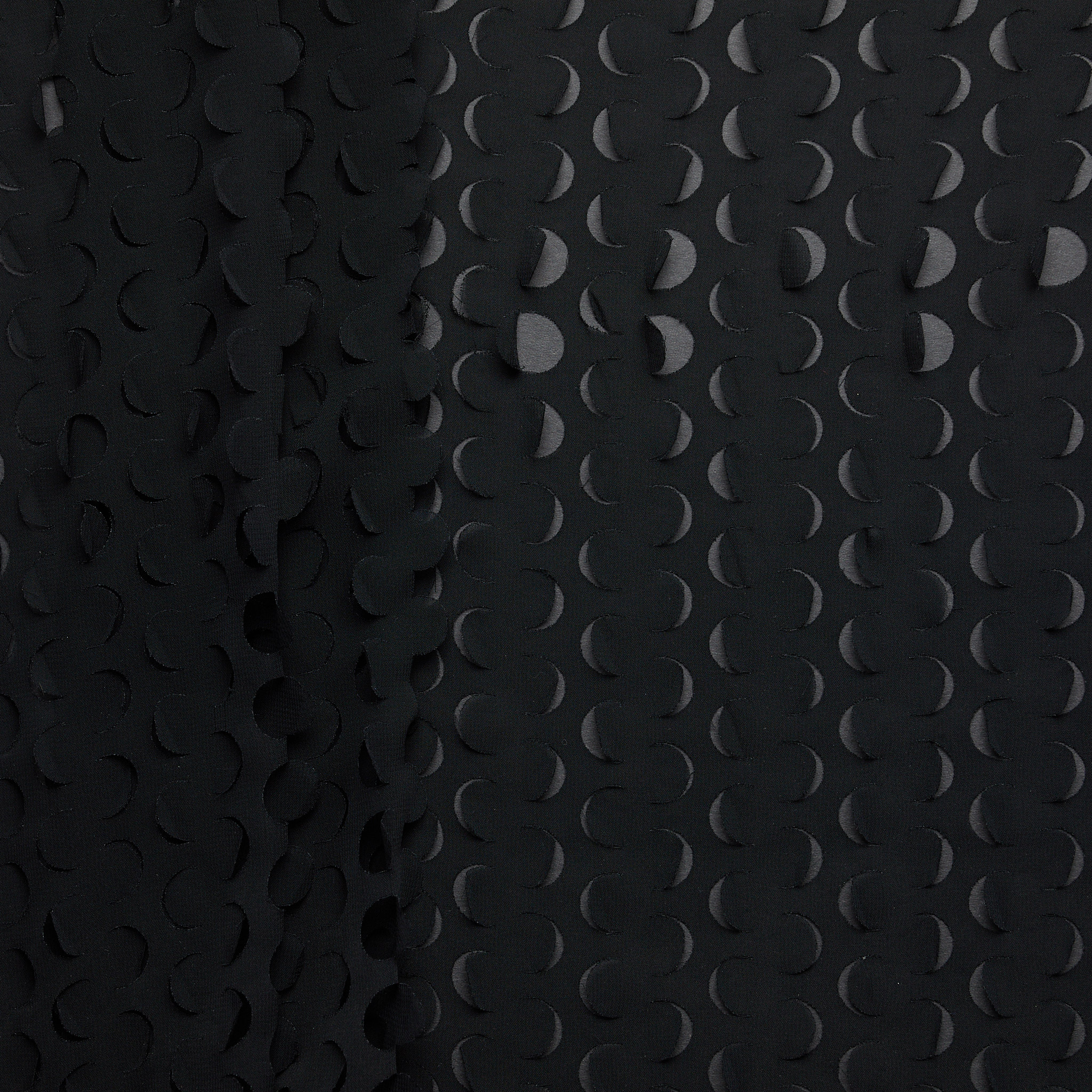 Punchout Georgette - Black