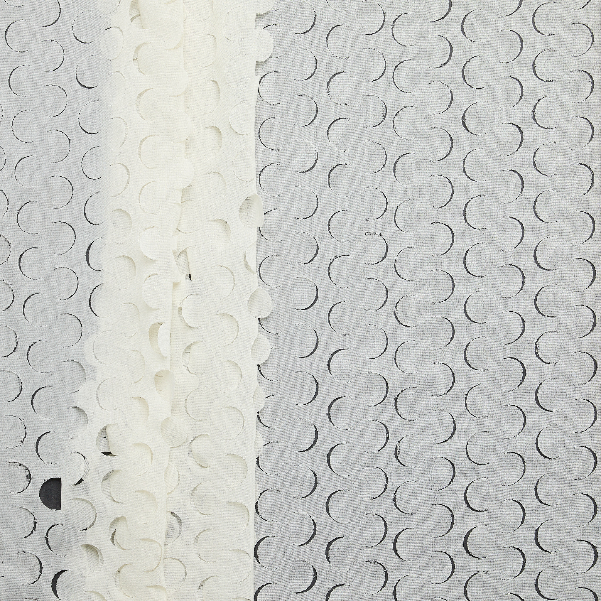 Punchout Georgette - Cream