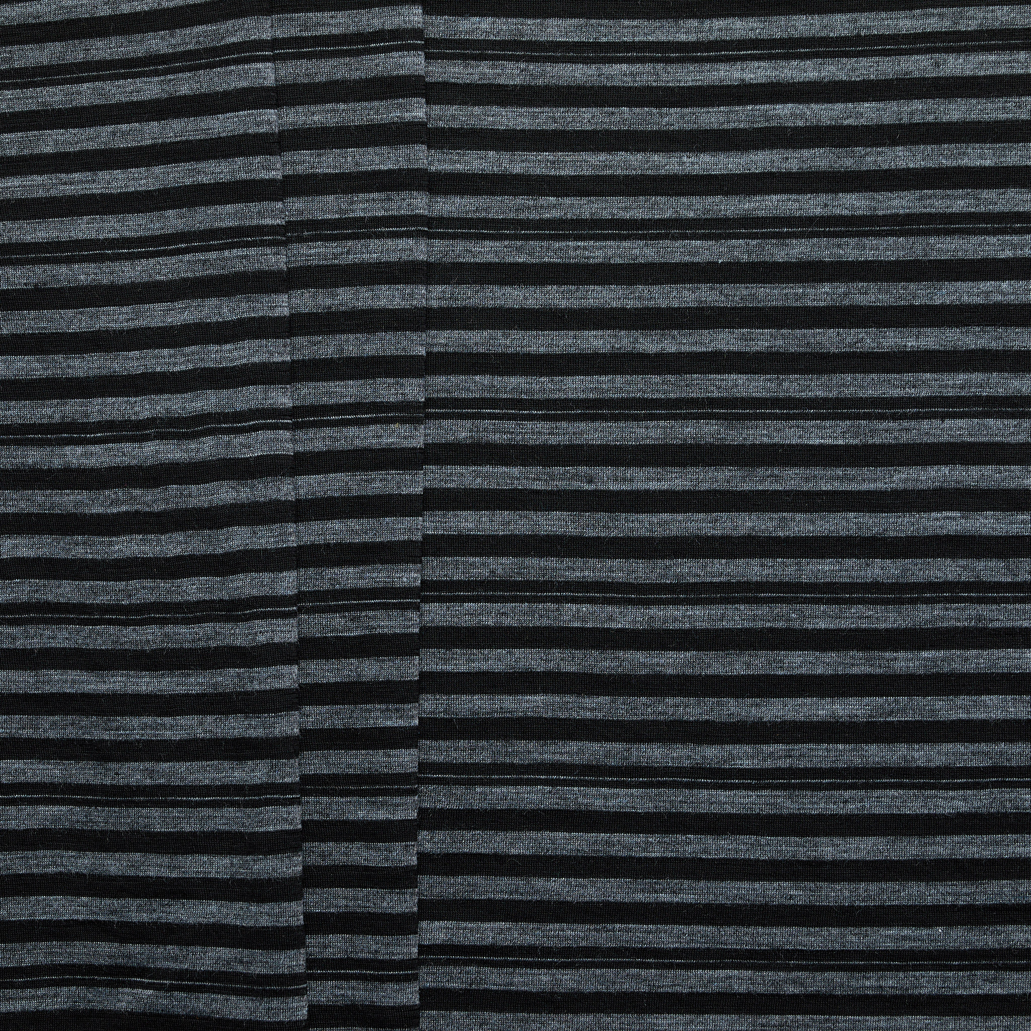 Aus Milled Merino Wool Blend Stripe Jersey - Charcoal