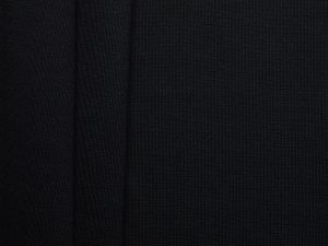 100% Italian Cotton/ Elastane Rib - Black