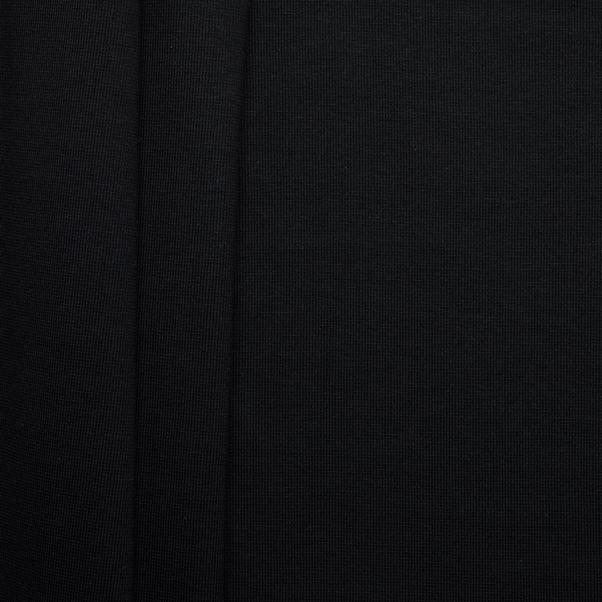 100% Italian Cotton/ Elastane Rib - Black