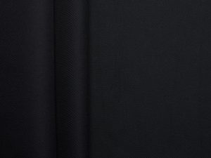 100% Italian Double Woven Cotton Twill - Black