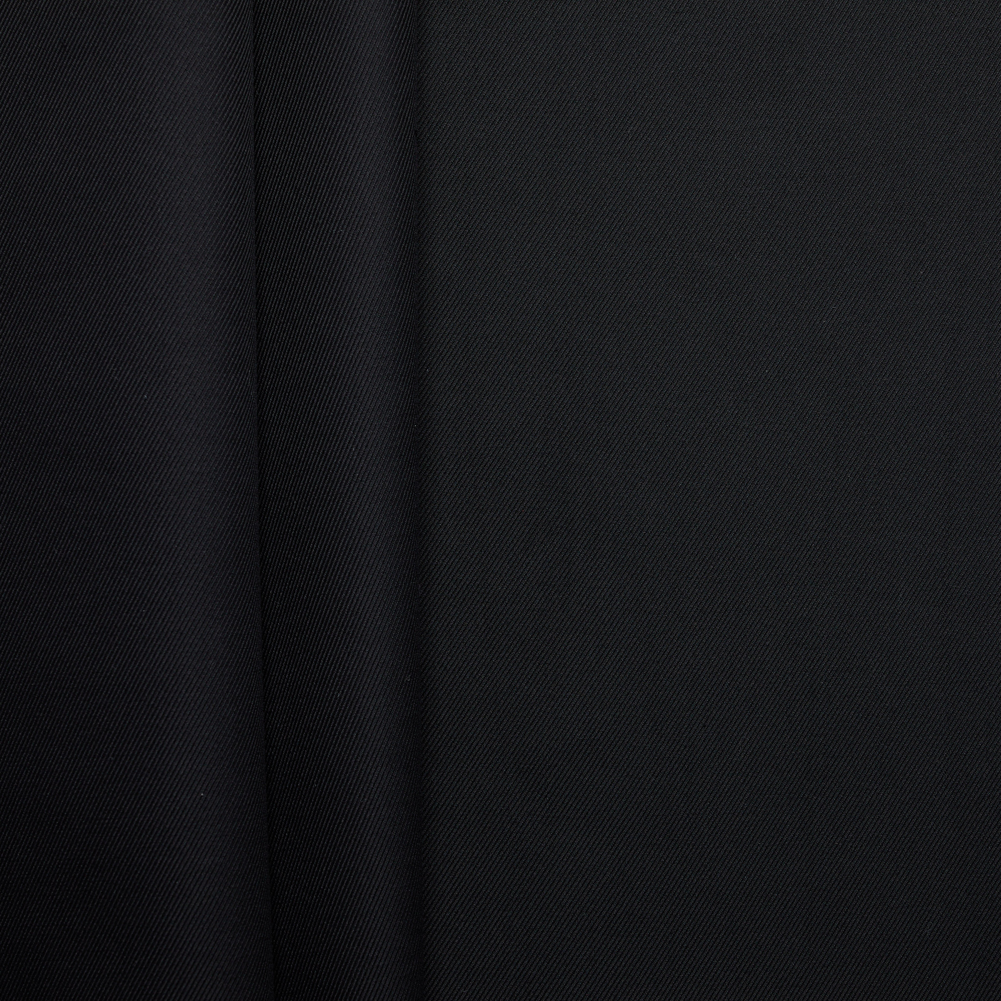 100% Italian Double Woven Cotton Twill - Black
