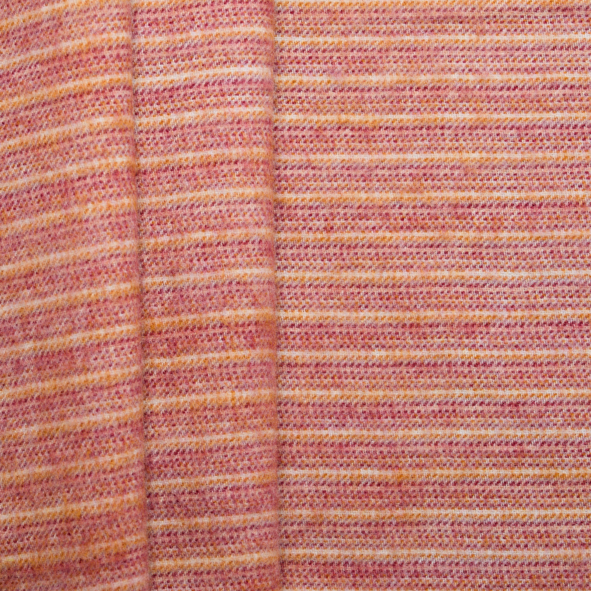 100% Wool Blanket - Multicolour Red/Orange