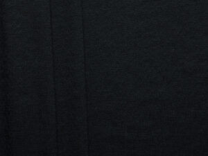 Cotton Elastane 1x1 Rib - Black
