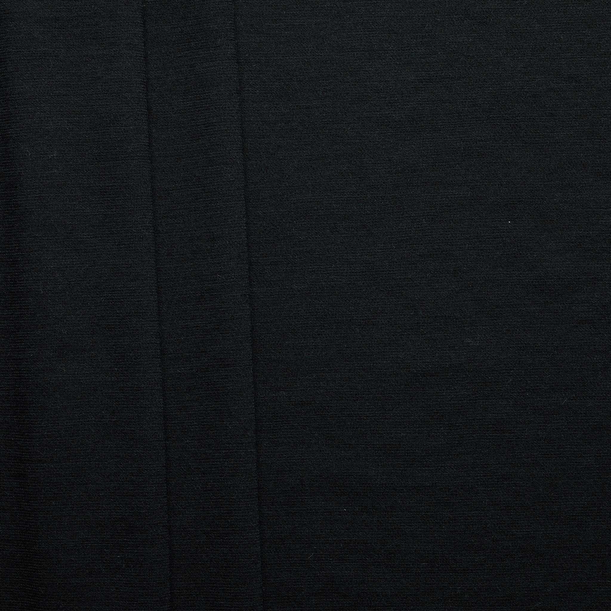 Cotton Elastane 1x1 Rib - Black