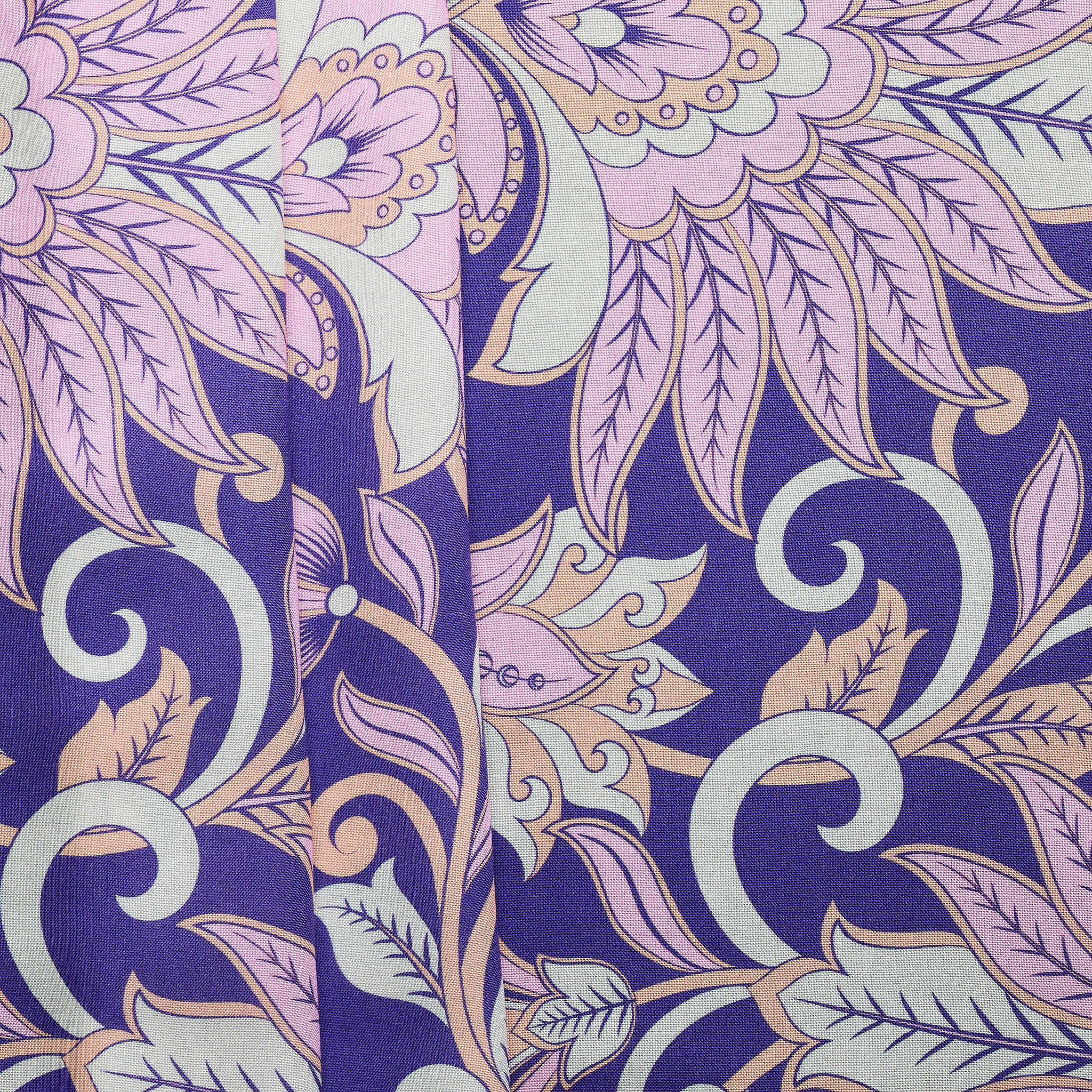 Paisley Plain Weave - Purple