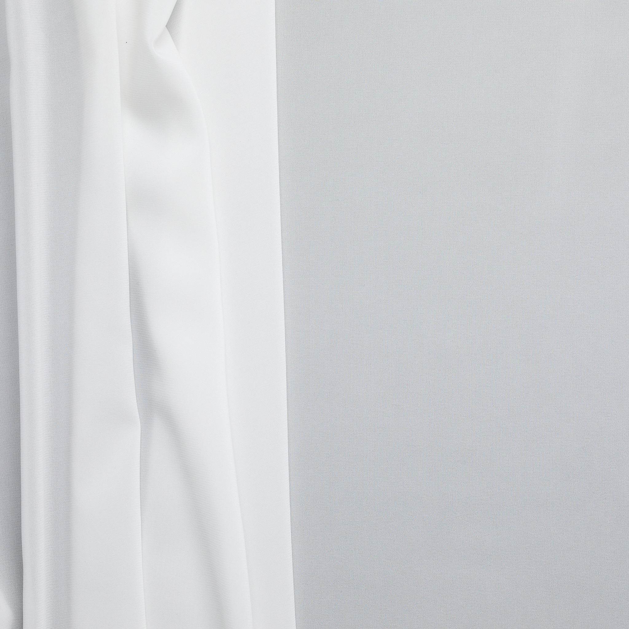 Silk Viscose Stretch - White
