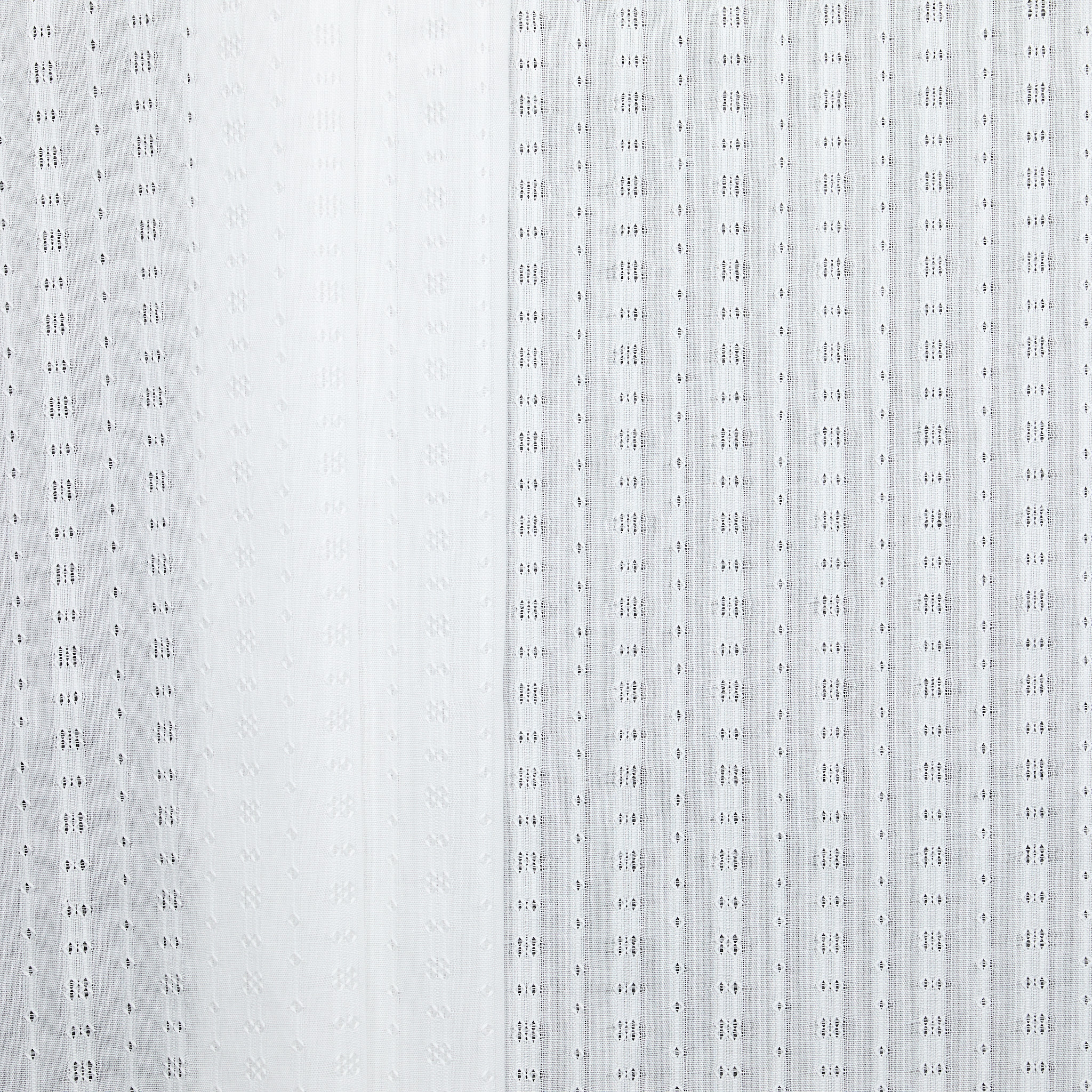 100% Cotton Diamond Dobby - White