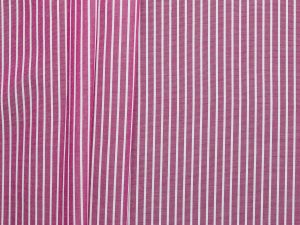 100% Cotton Stripe Shirting - Raspberry