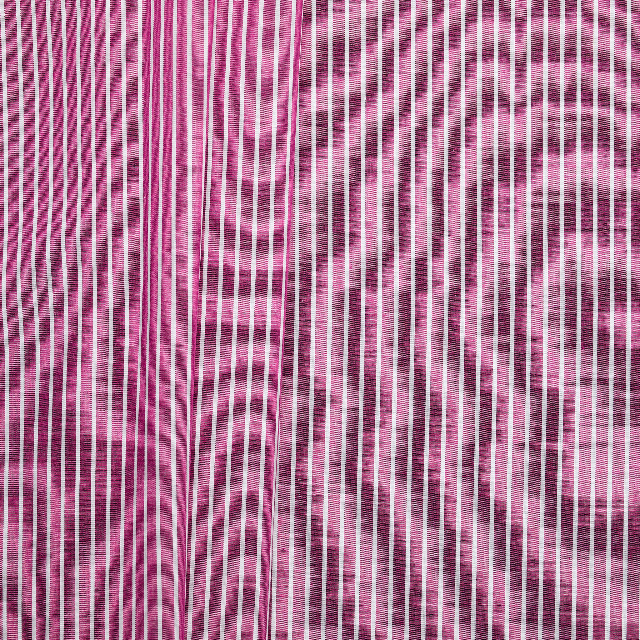 100% Cotton Stripe Shirting - Raspberry