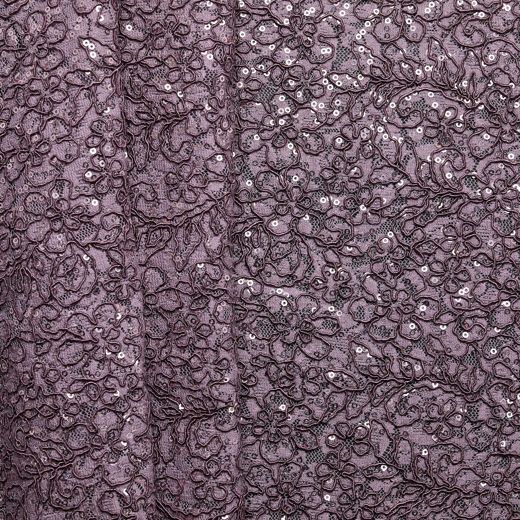 Corded Lace Sequin - Lilac