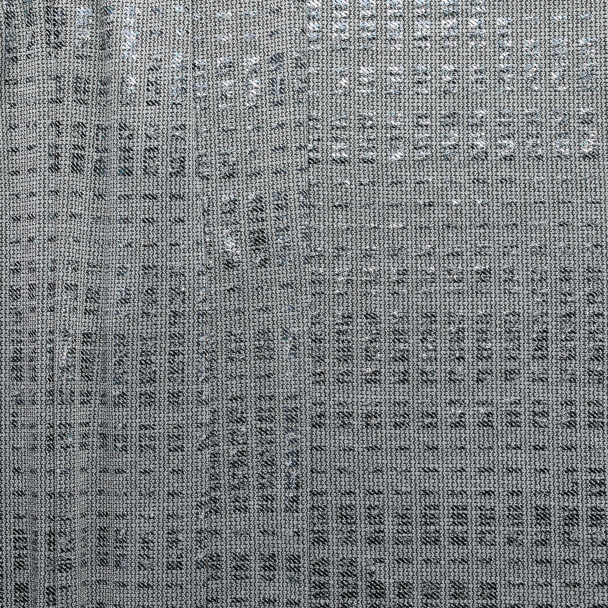 Metallic 'Trance' Printed Jersey - Silver