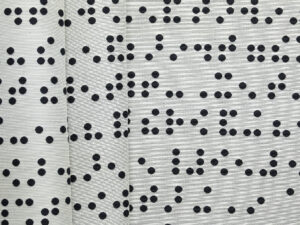 Striped Braille Jacquard - Communication