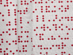 Striped Braille Jacquard - Touch