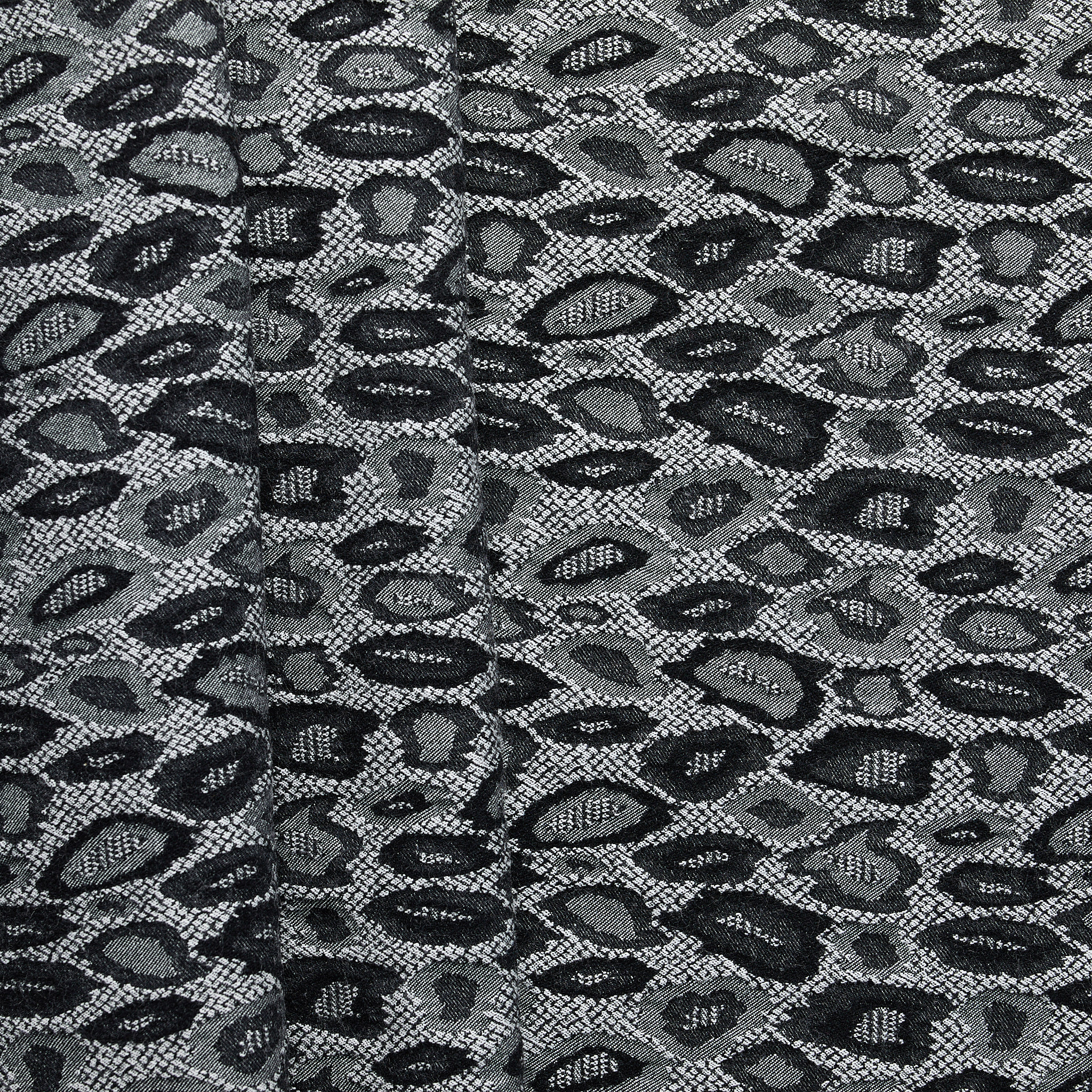 Jacquard Bengaline Woven - Black