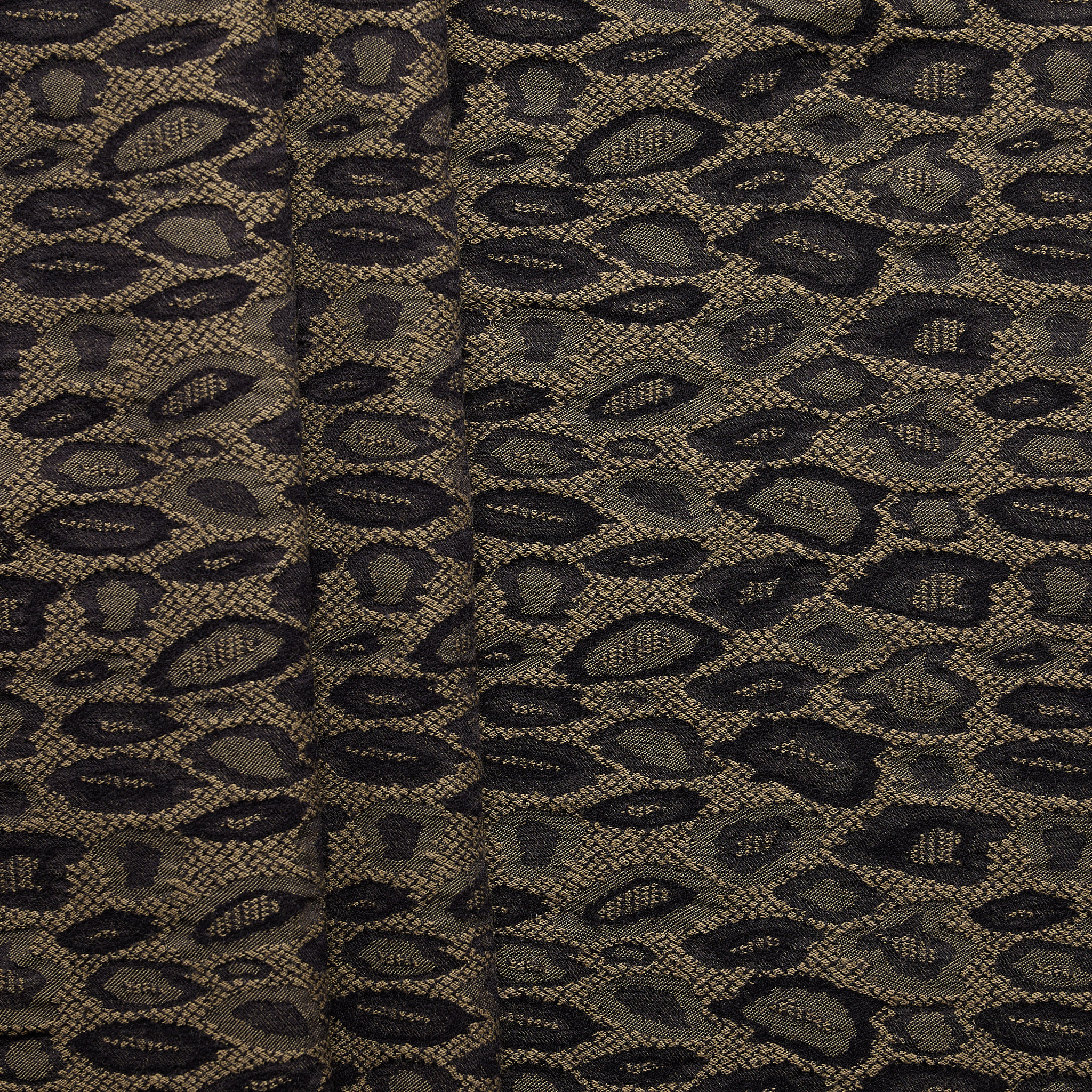 Jacquard Bengaline Woven - Chocolate