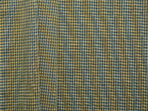 Sheer Check Wool Voile - Yellow/ Olive