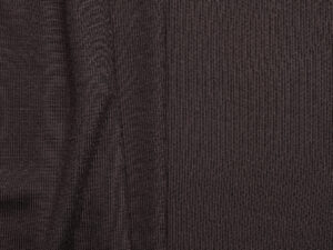 Cotton Viscose Fine Rib - Raisin