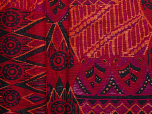 Silk Cotton Chiffon - Pink/ Red