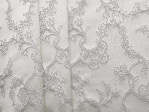 Bonita Floral Brocade - Grey/ Silver