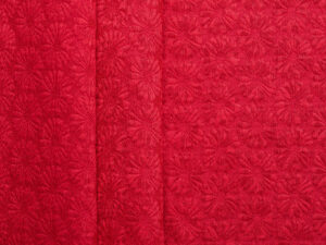 50's Style Daisy Jacquard - Red