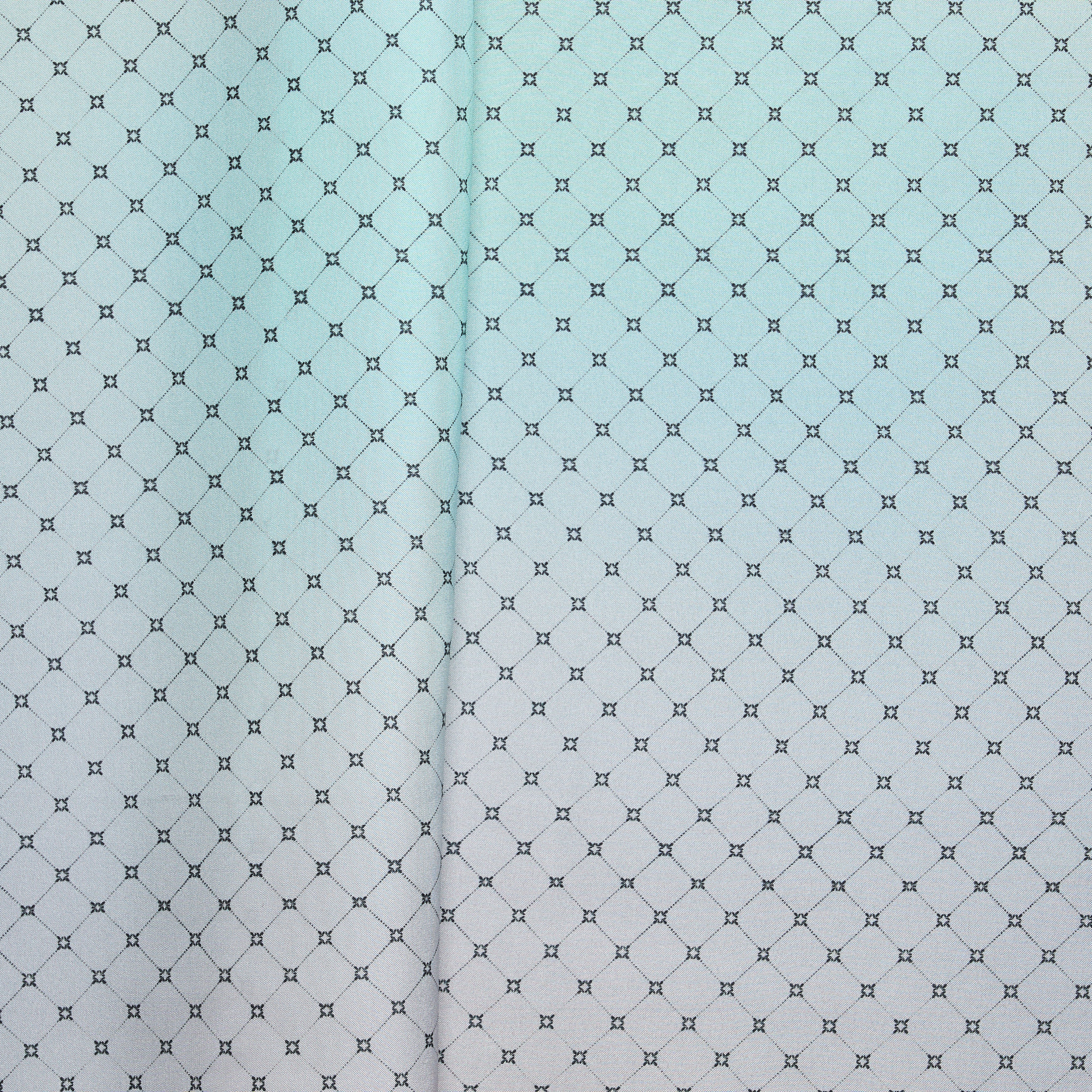 100% Silk Multi Stars - Washed Blue