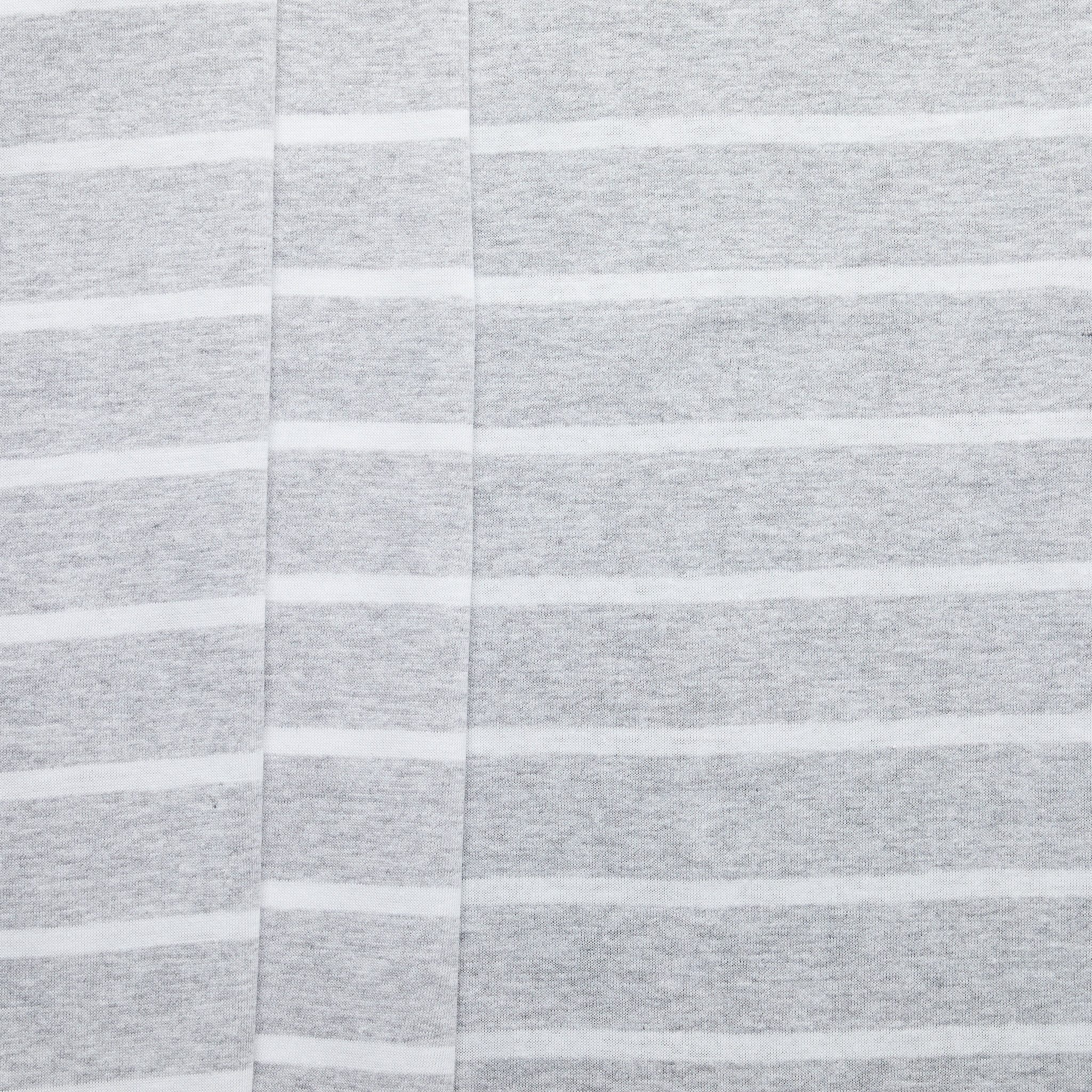 100% Cotton Fine Stripe Jersey - Grey/ White