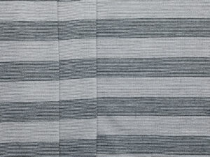 Stripe Jersey Wool Polyamide - Charcoal/ Grey