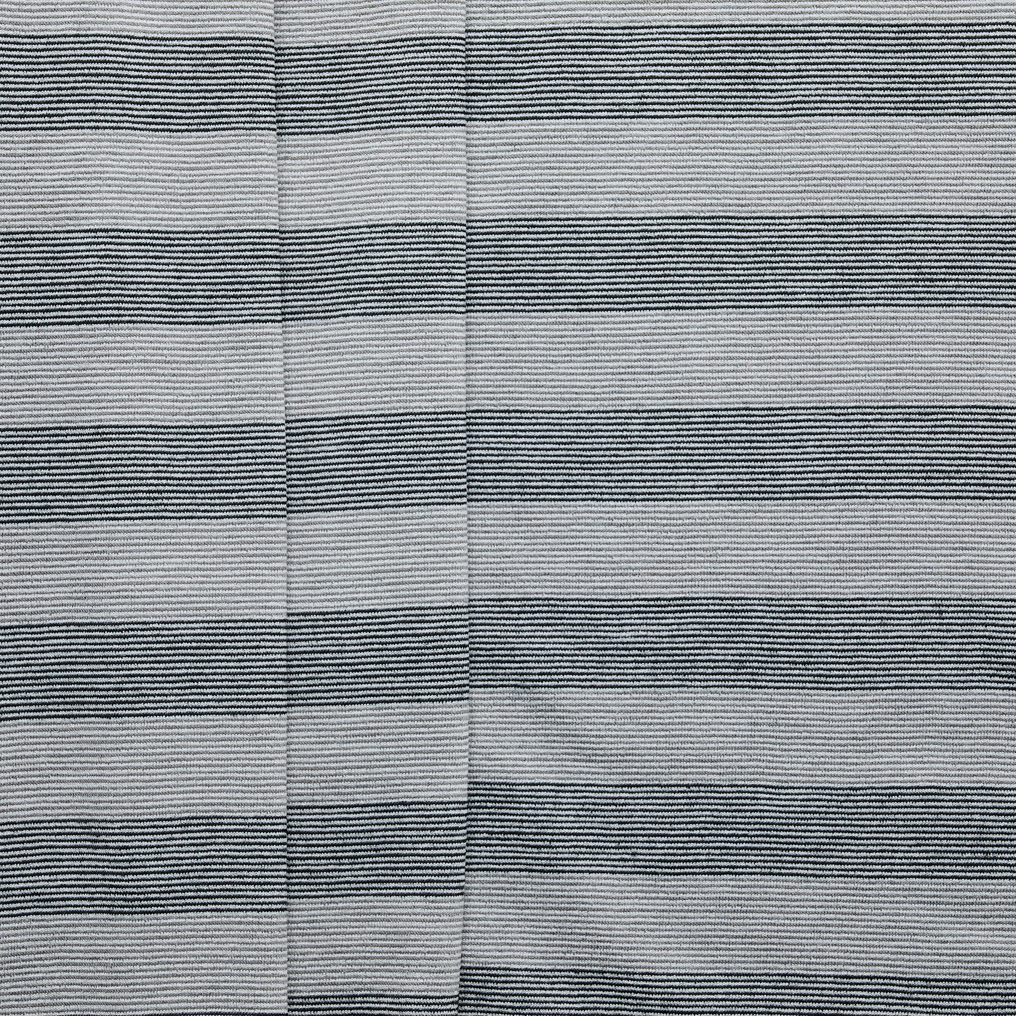 Stripe Jersey Wool Polyamide - Charcoal/ Grey