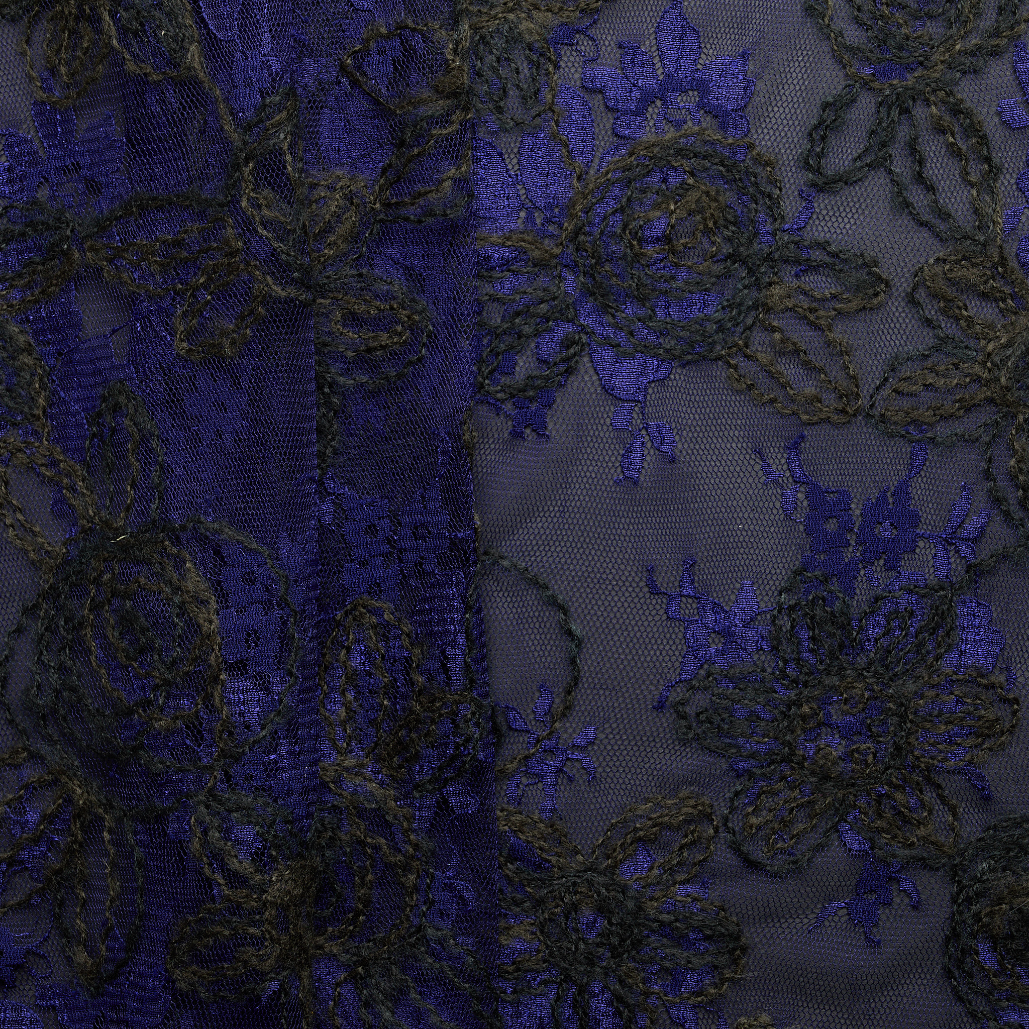 Chantilly Embroidered Lace - Dove Blue/ Grey