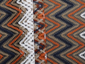 Chevron Knit - Rust/ Mocha