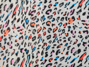 Leopard Printed Voile - Multicolour
