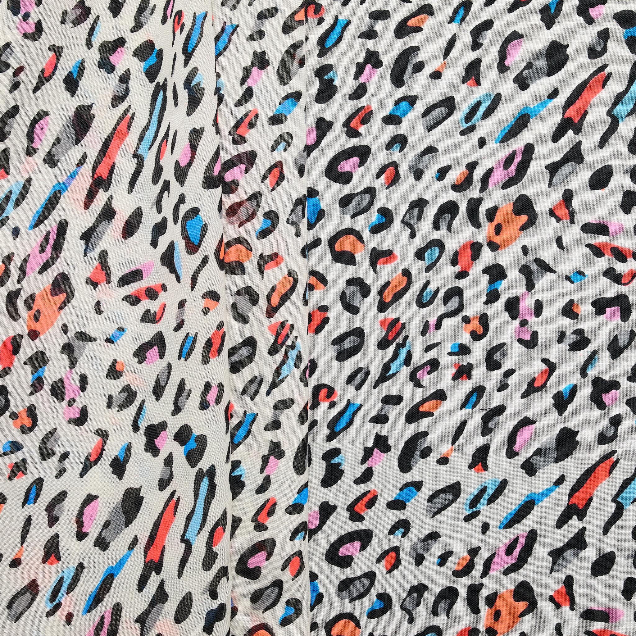 Leopard Printed Voile - Multicolour