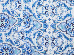 Nella Paisley Printed Woven Rayon - Blue