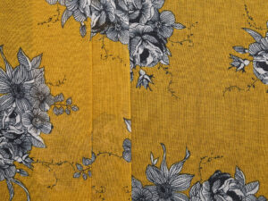 Noura Floral Jersey -  Saffron