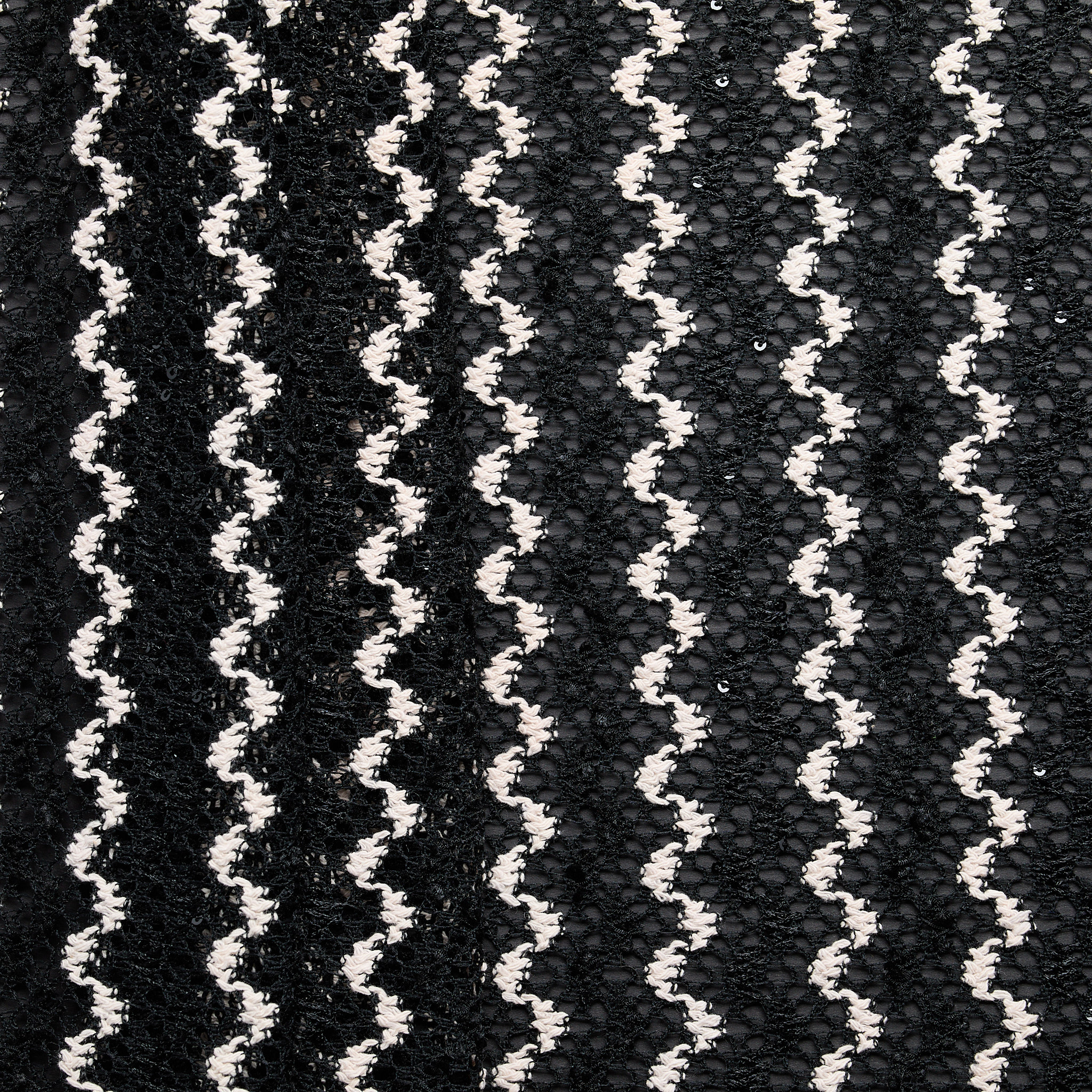 Sequin Wave Knit - Black