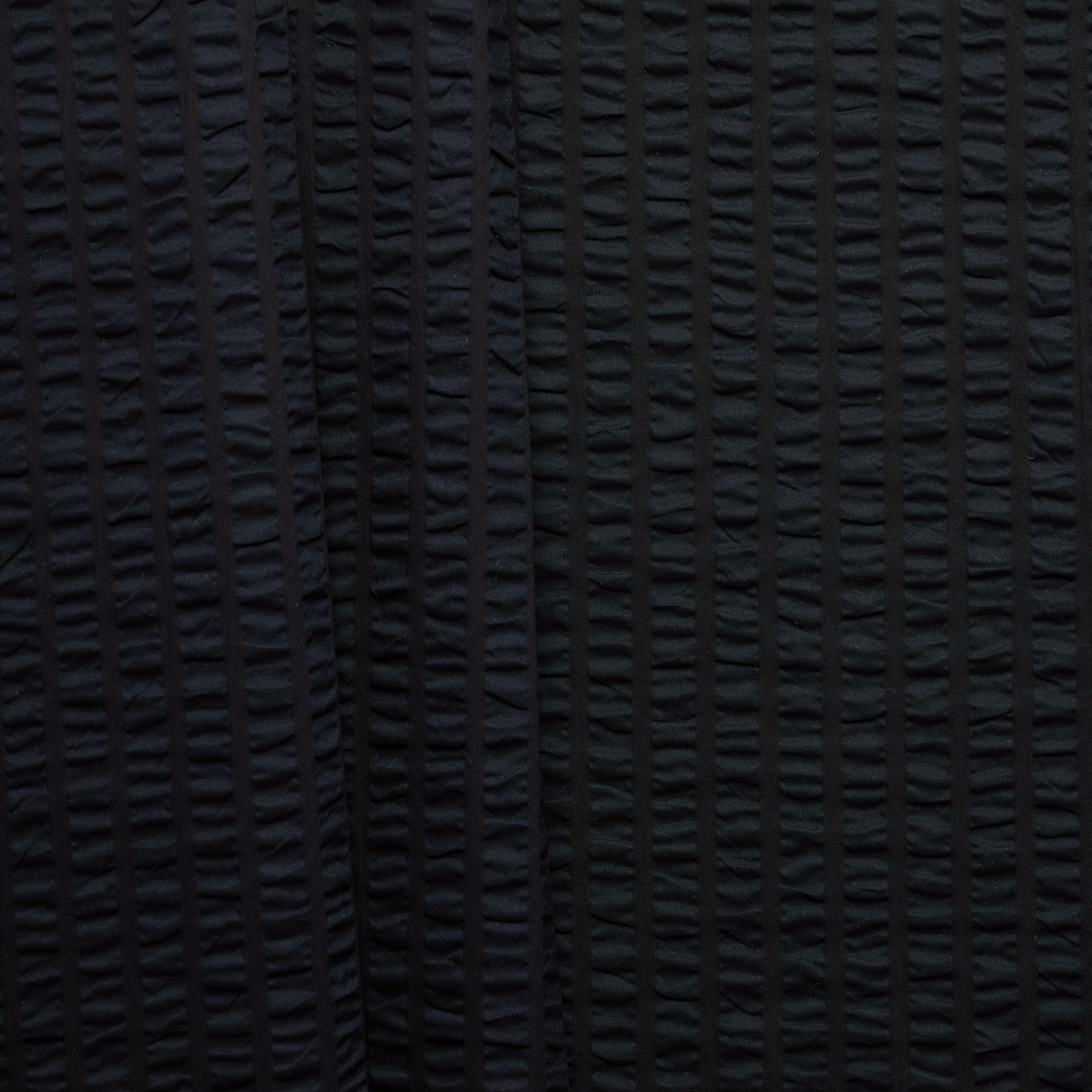 100% Textured Cotton - Black