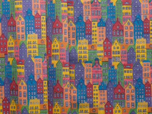 Danish Houses Liberty Cotton - Multicolour