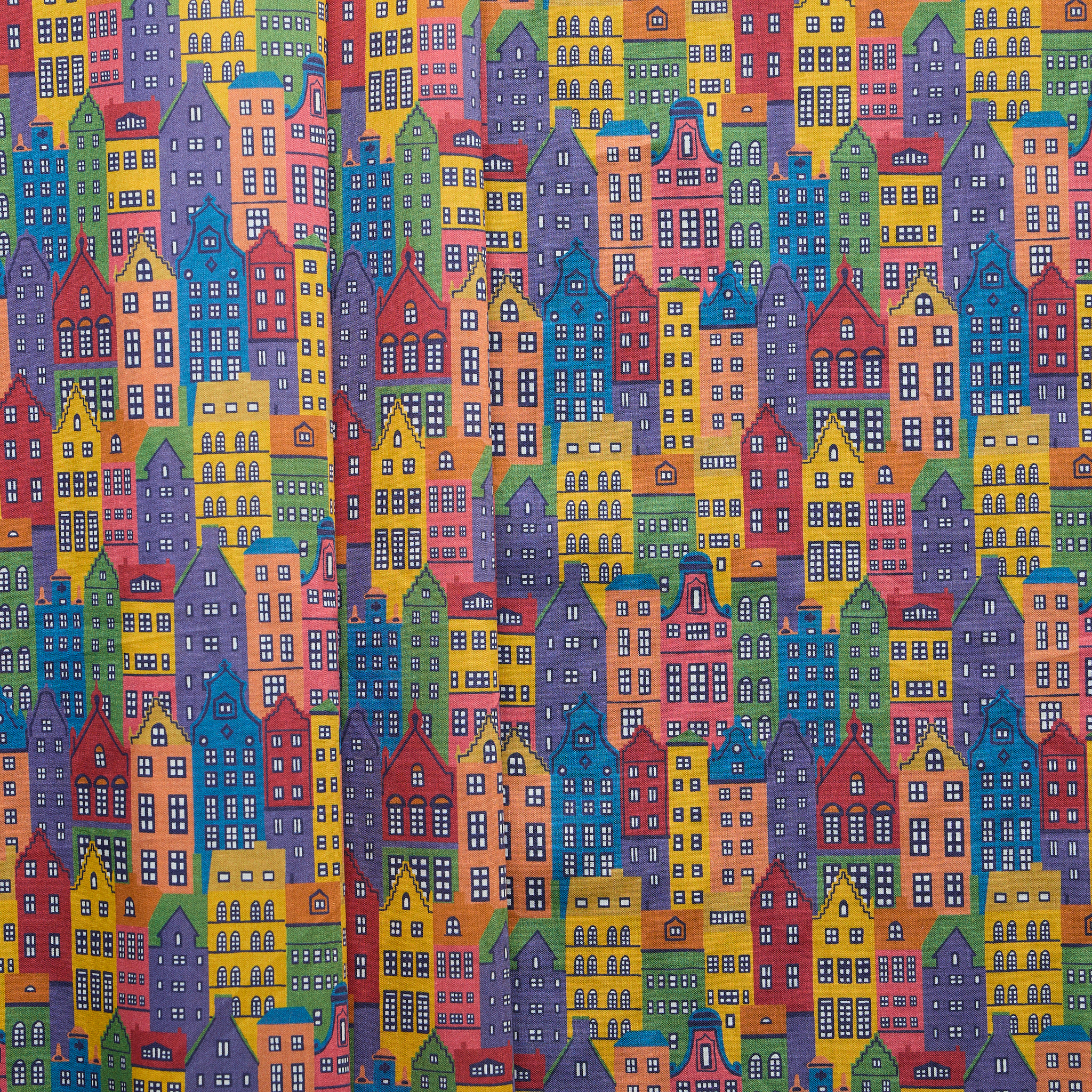 Danish Houses Liberty Cotton - Multicolour
