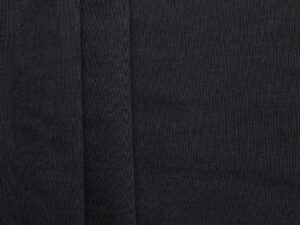 68% Cotton, 32% RWS Wool Unbrushed Terry - Black