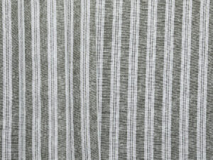 Linen Cotton Stripe - Black / White