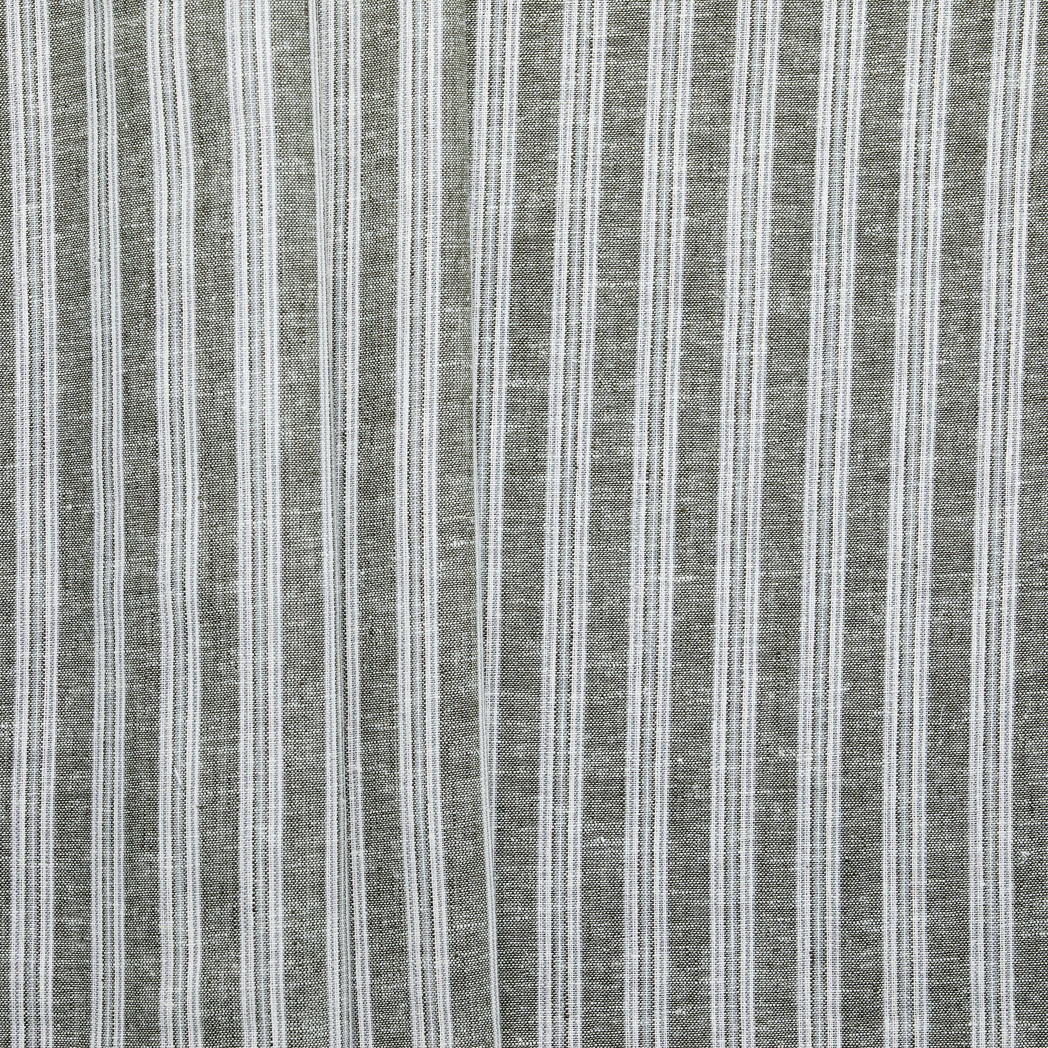 Linen Cotton Stripe - Black / White