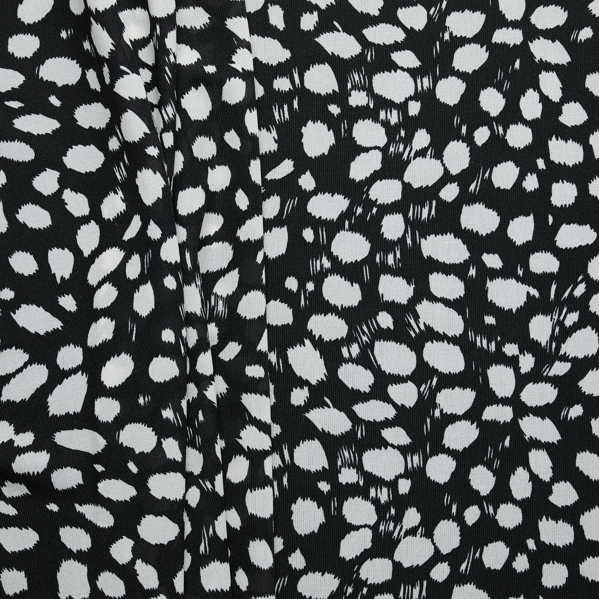 'Sprit' Printed Mesh - Black/ White