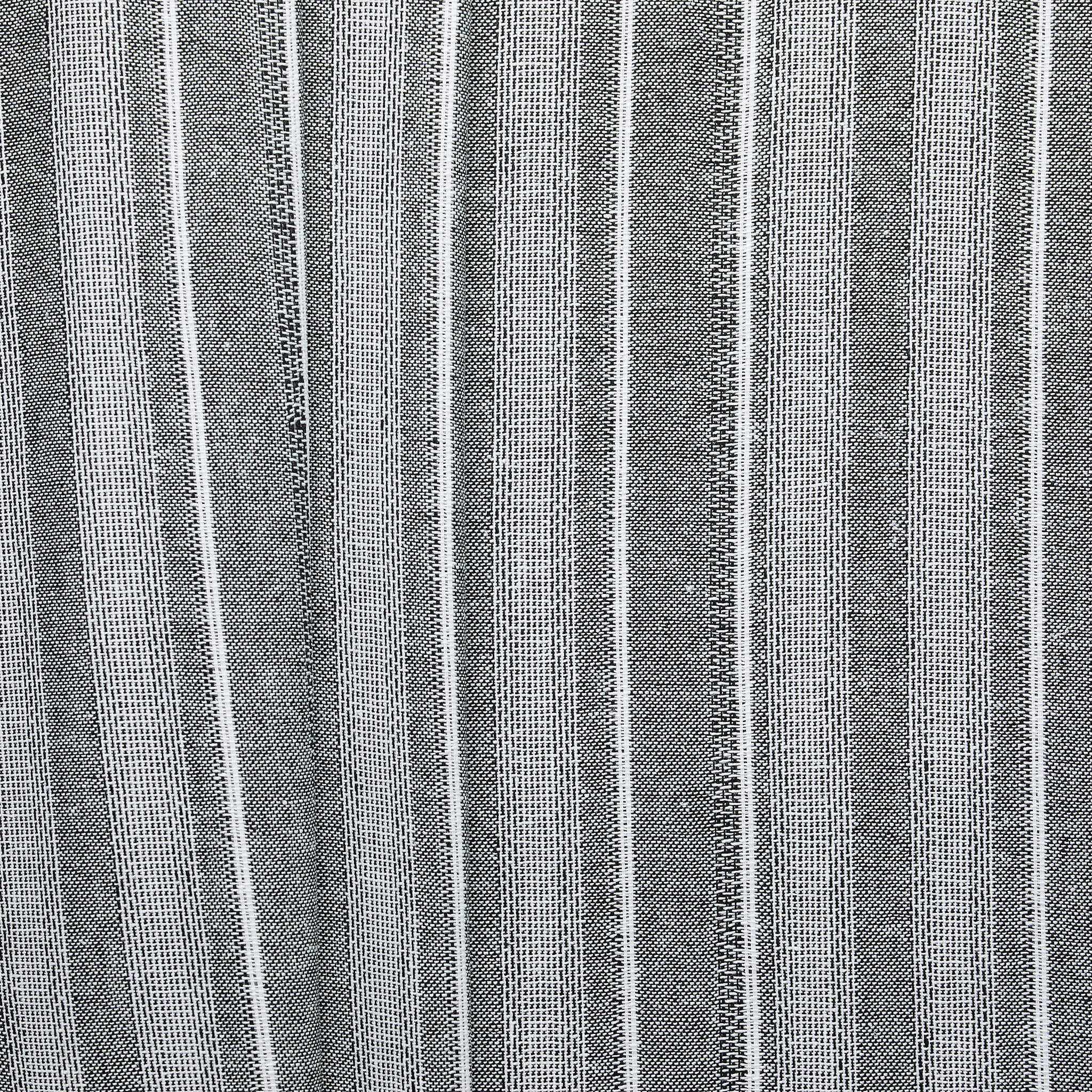 Designed Loose Weaving Stripe - White/ Black