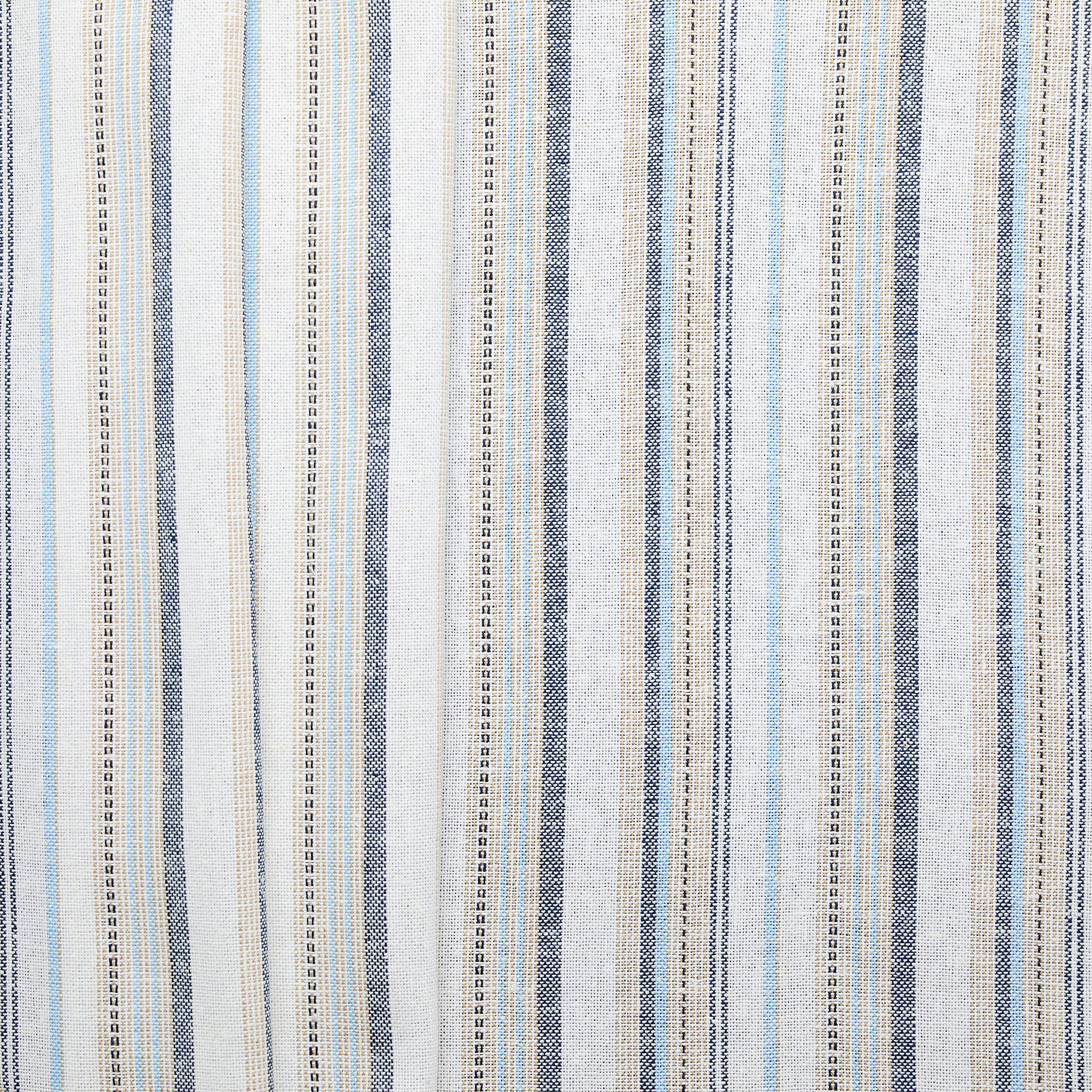 Viscose Linen Stripe - Blue
