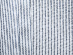 Linen Cotton Stripe - Navy