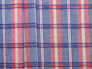 Check Dobby Blend - Red / Blue