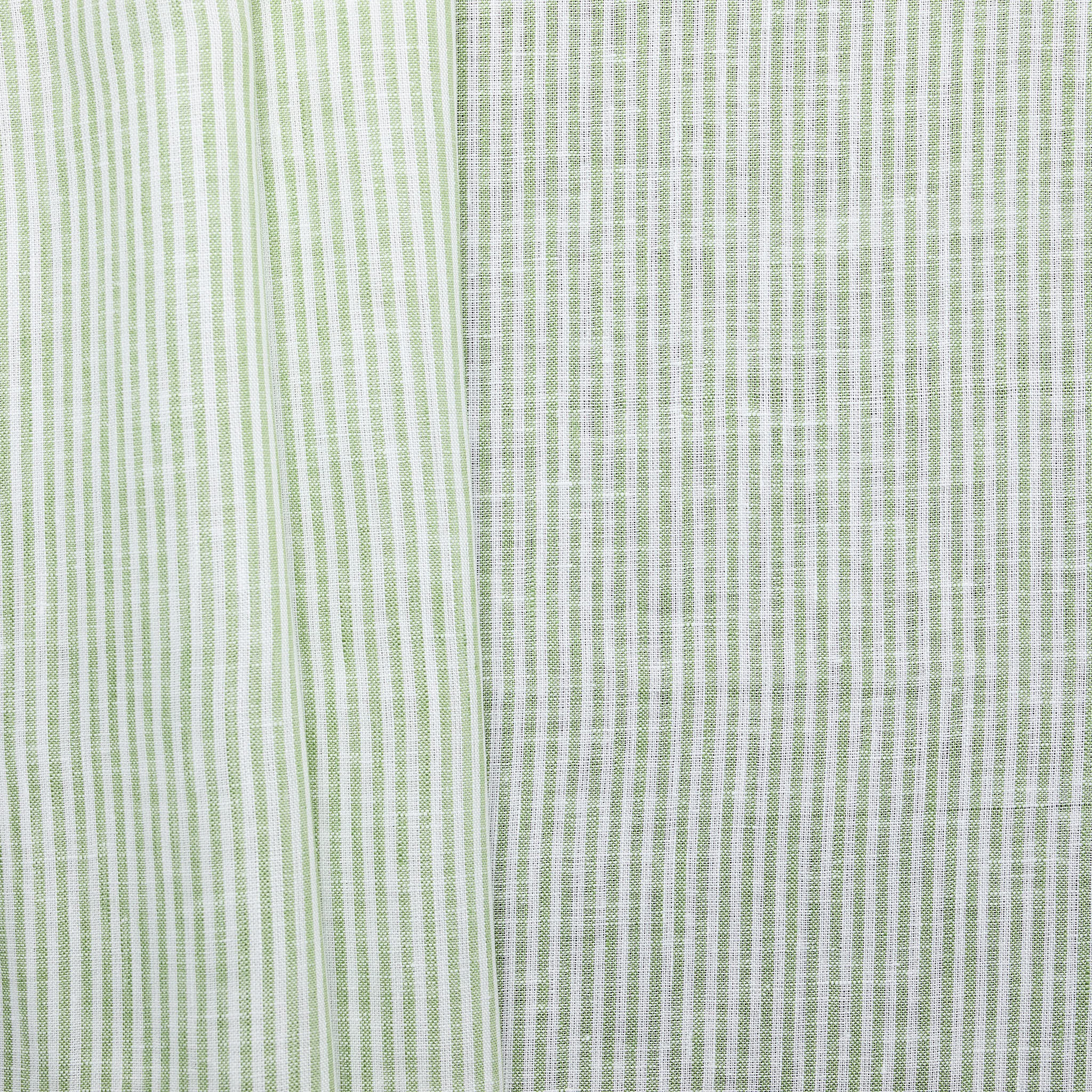 100% Linen Stripe - Green - Coming Soon