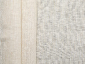 100% Linen Pinstripe - Brown